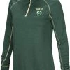 Colosseum Women's Colorado State Rams Green Stingray Quarter-Zip Shirt