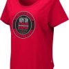 Colosseum Women's Ohio State Buckeyes Scarlet 100th Anniversary Of The Shoe T-Shirt