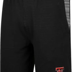 Colosseum Men's Texas Tech Red Raiders Black Thunder Fleece Shorts