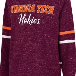 Colosseum Women's Virginia Tech Hokies Maroon Beach Break Pullover Sweatshirt