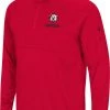Colosseum Men's Davidson Wildcats Red Rival Quarter-Zip Pullover Shirt