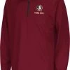 Colosseum Youth Florida State Seminoles Garnet Quarter-Zip Pullover Shirt For Boys'