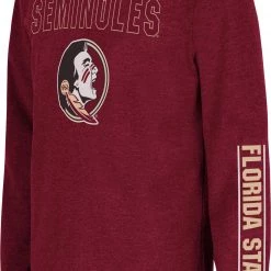 Colosseum Youth Florida State Seminoles Maroon West Long Sleeve T-Shirt For Girls'