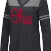 Colosseum Women's Ohio State Buckeyes Heritage Long Sleeve Black T-Shirt