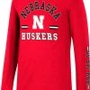 Colosseum Youth Nebraska Cornhuskers Scarlet Roof Top Longsleeve T-Shirt For Boys'