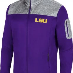Colosseum Men's LSU Tigers Purple Third Wheel Full-Zip Jacket