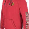 Colosseum Men's Louisville Cardinals Cardinal Red Intervention Full-Zip Hoodie