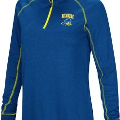 Colosseum Women's Delaware Fightin' Blue Hens Blue Stingray 1/4 Zip Jacket