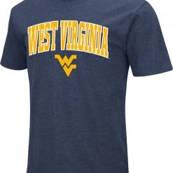 Colosseum Men's West Virginia Mountaineers Blue Dual Blend T-Shirt