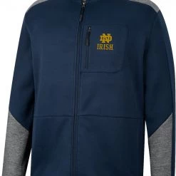 Colosseum Men's Notre Dame Fighting Irish Navy Playin Full Zip Jacket