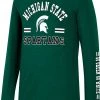 Colosseum Youth Michigan State Spartans Green Roof Top Longsleeve T-Shirt For Girls'