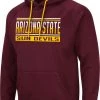 Colosseum Men's Arizona State Sun Devils Maroon Pullover Hoodie