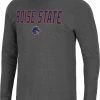 Colosseum Men's Boise State Broncos Grey Dragon Long Sleeve Thermal T-Shirt