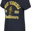 Colosseum Women's West Virginia Mountaineers Blue Shaka Scoop-Neck T-Shirt
