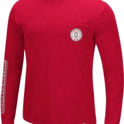 Colosseum Men's Ohio State Buckeyes Scarlet Leg Lamp Long Sleeve T-Shirt