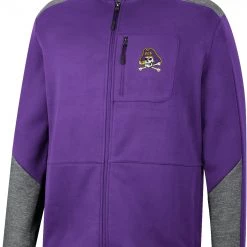 Colosseum Men's East Carolina Pirates Purple Playin Full Zip Jacket