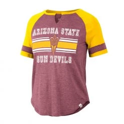 Colosseum Women's Arizona State Sun Devils Maroon Raglan T-Shirt