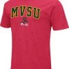 Colosseum Men's Mississippi Valley State Delta Devils Red Dual Blend T-Shirt