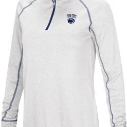 Colosseum Women's Penn State Nittany Lions Gray Stingray 1/4 Zip Jacket