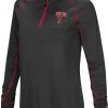 Colosseum Women's Texas Tech Red Raiders Black Stingray 1/4 Zip Jacket