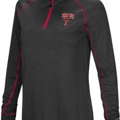 Colosseum Women's Texas Tech Red Raiders Black Stingray 1/4 Zip Jacket