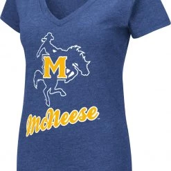 Colosseum Women's McNeese State Cowboys Royal Blue Dual Blend V-Neck T-Shirt