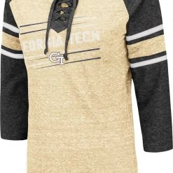 Colosseum Women's Georgia Tech Yellow Jackets Gold Pasadena ¾ Sleeve T-Shirt