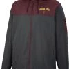Colosseum Men's Arizona State Sun Devils Grey Hooded Windbreaker