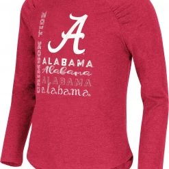 Colosseum Girl's Alabama Crimson Tide Crimson Heart Long Sleeve T-Shirt For Girls'