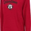Colosseum Women's Davidson Wildcats Red Pullover Hoodie