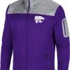 Colosseum Men's Kansas State Wildcats Purple Third Wheel Full-Zip Jacket