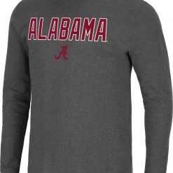 Colosseum Men's Alabama Crimson Tide Grey Dragon Long Sleeve Thermal T-Shirt
