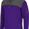 Colosseum Men's LSU Tigers Purple Lemon Law Quarter-Zip Pullover Jacket