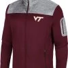 Colosseum Men's Virginia Tech Hokies Maroon Third Wheel Full-Zip Jacket