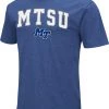 Colosseum Men's Middle Tennessee State Blue Raiders Blue Dual Blend T-Shirt