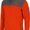 Colosseum Men's Clemson Tigers Orange Lemon Law Quarter-Zip Pullover Jacket
