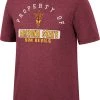 Colosseum Men's Arizona State Sun Devils Cardinal Tri-Blend T-Shirt