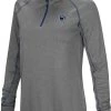 Colosseum Women's Penn State Nittany Lions Gray Stingray 1/4 Zip Jacket