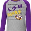 Colosseum Toddler LSU Tigers Gray East End Raglan Longsleeve T-Shirt For Girls'