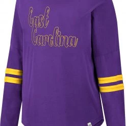 Colosseum Women's East Carolina Pirates Purple Earth Longsleeve T-Shirt