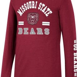Colosseum Youth Mississippi State Bulldogs Maroon Roof Top Longsleeve T-Shirt For Boys'