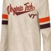 Colosseum Women's Virginia Tech Hokies Oatmeal Itchy Brain Long Sleeve T-Shirt