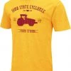 Colosseum Men's Iowa State Cyclones Gold ‘Farm Strong' Dual Blend T-Shirt