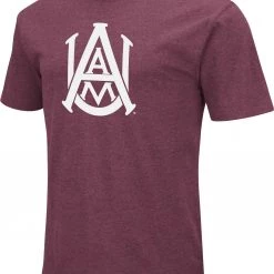 Colosseum Men's Alabama A&M Bulldogs Maroon Dual Blend T-Shirt