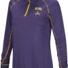 Colosseum Women's East Carolina Pirates Purple Stingray 1/4 Zip Jacket