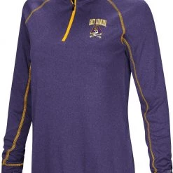 Colosseum Women's East Carolina Pirates Purple Stingray 1/4 Zip Jacket