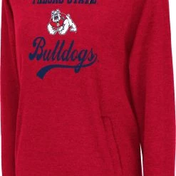 Colosseum Women's Fresno State Bulldogs Red Promo Hoodie