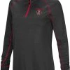 Colosseum Women's San Diego State Aztecs Black Stingray 1/4 Zip Jacket
