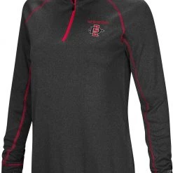 Colosseum Women's San Diego State Aztecs Black Stingray 1/4 Zip Jacket
