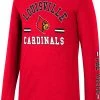 Colosseum Youth Louisville Cardinals Cardinal Red Roof Top Longsleeve T-Shirt For Boys'